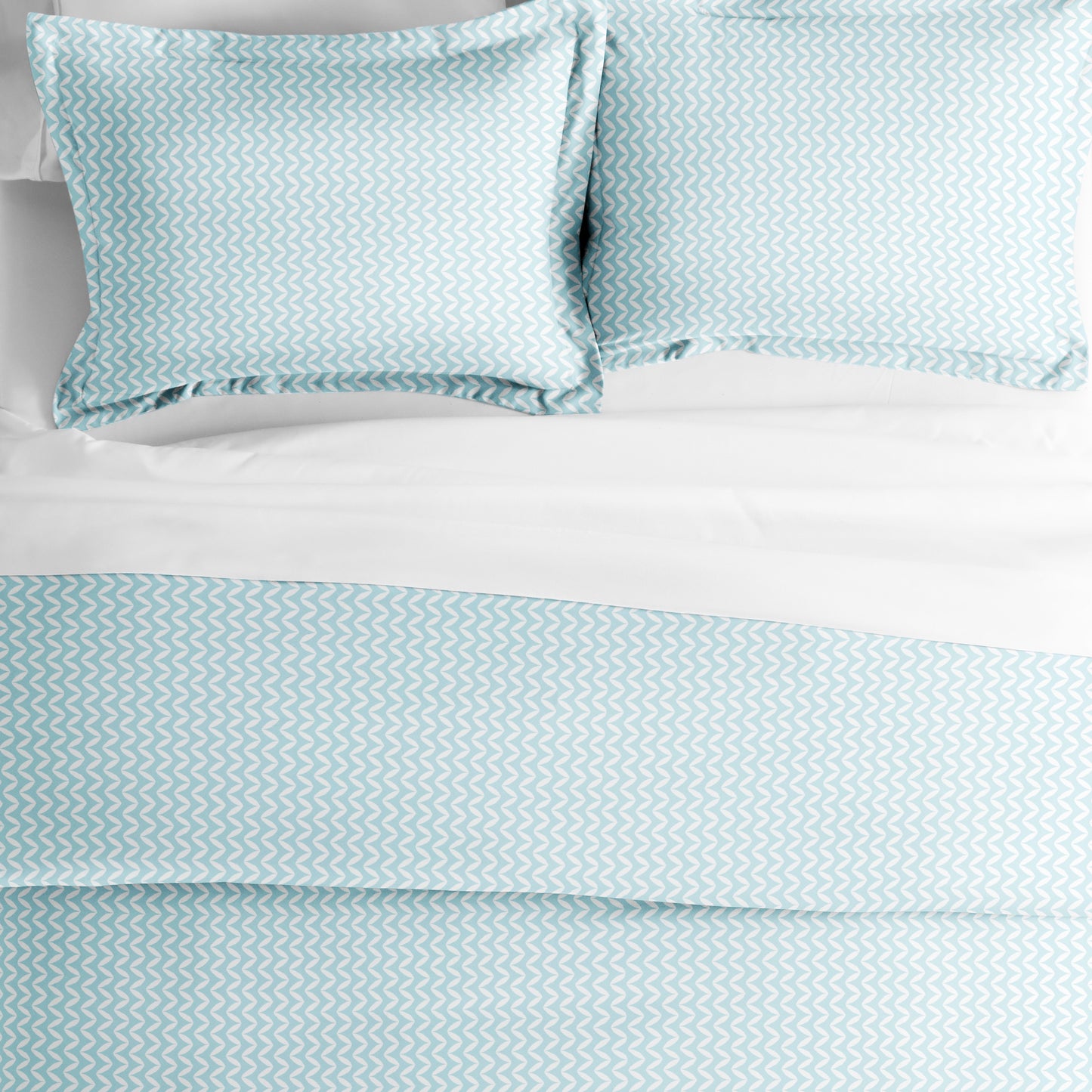 Puffed Chevron Light Blue