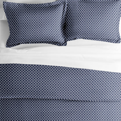 Quatrefoil Navy